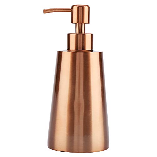 Seifenspender Edelstahl für Flüssigseife Shampoo Nachfüllbare Lotionspender für Küche Badezimmer Toilette 350ml (Rose Gold) von Garosa