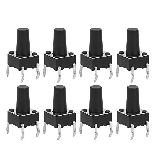 Taktiler Druckknopfschalter, 100 Stk. DC12V 50 mA DIP Micro Momentary Tact Button Switch Sortiment 6 x 6 x 10 mm Taktiler Druckknopfschalter, 100 Stk. DC12V 50 mA DIP Micro Momentary Tact Button Switch Sortiment 6 x 6 x 10 mm von Garosa