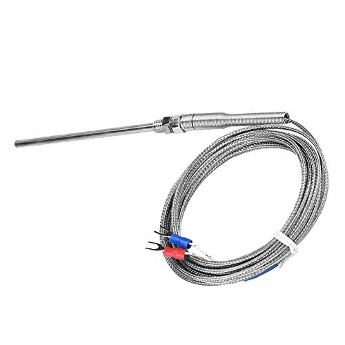 Thermoelement K-Typ M8 Gewinde 100 mm Sondenlänge 0~400°C 4m Kabellänge von Garosa