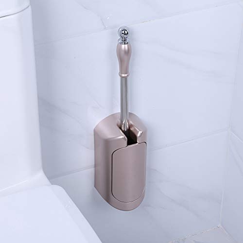 WC Bürste Reinigungswerkzeug Toilettenbürstenhalter Haus Hotel Badezimmer Zubehör Badezimmerreinigung(Rose Golden) von Garosa