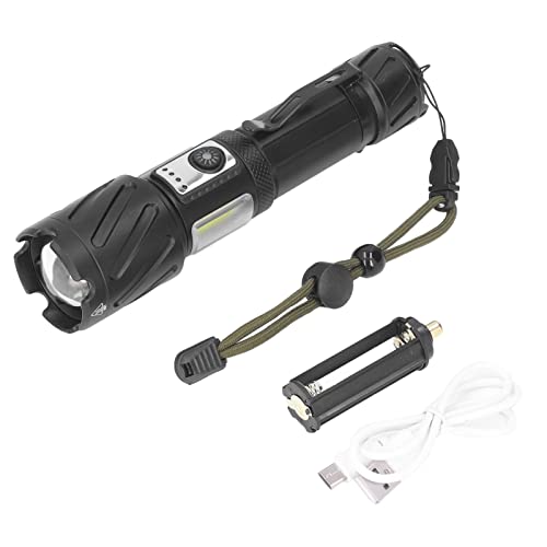 XHP160 + COB Rot und Weiß Helle Starke Taschenlampe USB Wiederaufladbar Wasserdicht 6 Modi Taschenlampe Magnetisch Teleskop-Zoom für Zuhause Outdoor Reisen Camping Notfall Abenteuer Reisen Wandern von Garosa