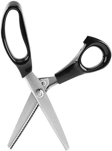 Zackenschere Stoff Dekorative Runde/Dreieckkante Schere Behandelt Professionelle Schneiderei Schere Clipper Ideal für Stoffe Auskleidungen Leder und Kunsthandwerk (3 4 5 7 mm) (5 mm) von Garosa