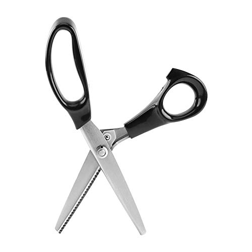 Zackenschere Stoff Dekorative Runde/Dreieckkante Schere Behandelt Professionelle Schneiderei Schere Clipper Ideal für Stoffe Auskleidungen Leder und Kunsthandwerk (3 4 5 7 mm) (7 mm) von Garosa