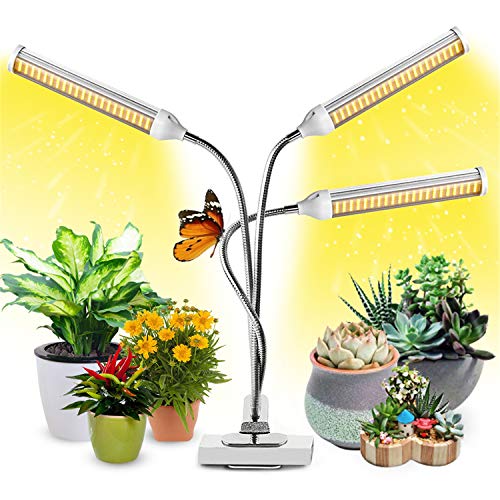 Garpsen Pflanzenlampe LED, Pflanzenlicht Led Vollspektrum für Zimmerpflanzen, 315 LEDs Pflanzenlicht für Gartenarbeit Bonsais, mit Auto ON/Off Timer, 3 Arten von Modus, 5 Helligkeitsstufen von Garpsen