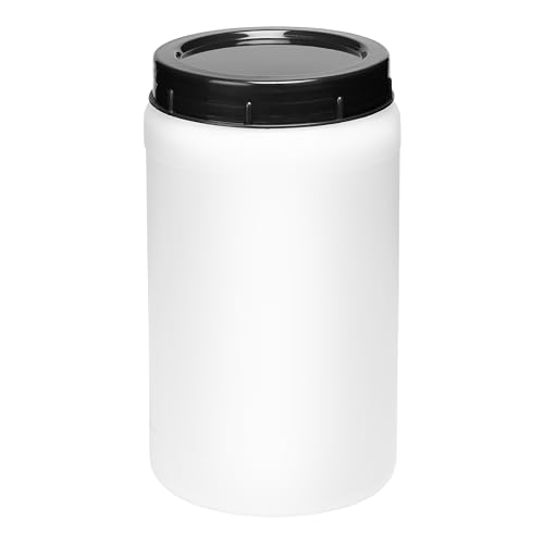 Garronda 2 Liter Behälter mit Deckel Futtertonne Weithalsfass BPA-frei Kleines Fass Wasser Box mit Deckel Ideal als transportbox Sichere Aufbewahrung und Lagerung GD-0085, Weiß von Garronda