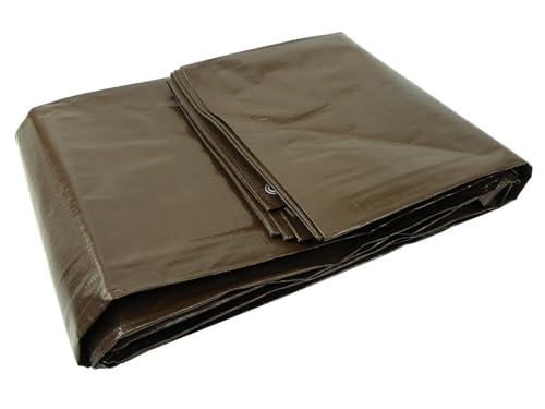 Garronda Abdeckplane 8x12 m 200 g/m² Plane wasserdicht mit Ösen UV-beständig reißfest schimmelresistent Tarp PP Gewebeplane für Gartenmöbel Auto Holz GD-0162 Braun Garronda Abdeckplane 8x12 m 200 g/m² Plane wasserdicht mit Ösen UV-beständig reißfest schimmelresistent Tarp PP Gewebeplane für Gartenmöbel Auto Holz GD-0162 Braun von Garronda