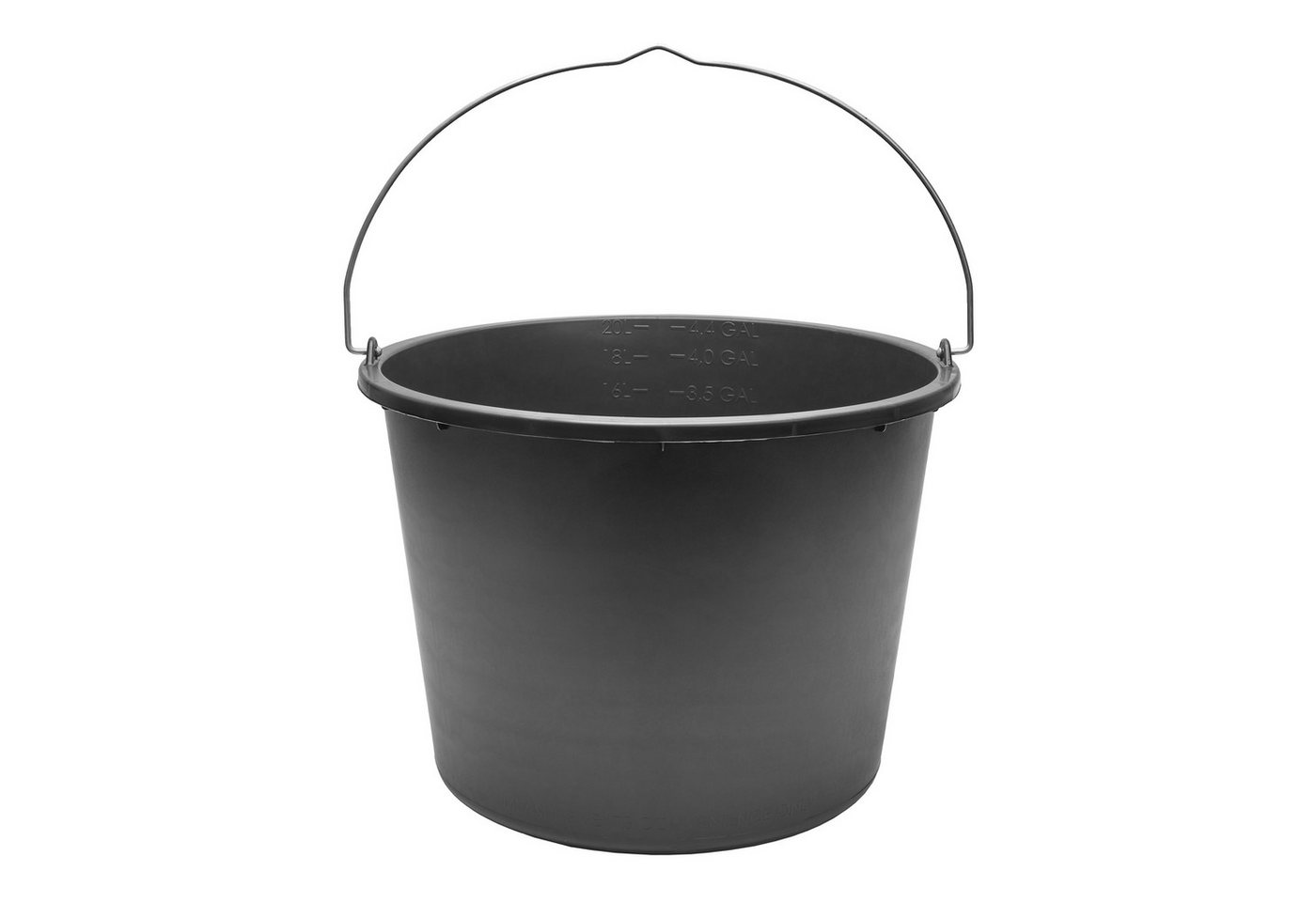 Garronda Baueimer Robuster Baueimer aus strapazierfähigem PE mit Metallhenkel GD-0168, (Set, 20-tlg., 20), Mischen von Beton, Mörtel, Gips, Kleber, Sand, Erde, Wasser, Schutt von Garronda