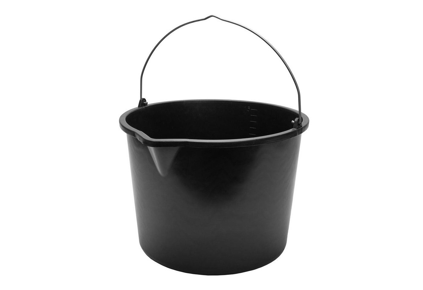 Garronda Baueimer Robuster Baueimer aus strapazierfähigem PE mit Metallhenkel GD-0168, (Set, 3-tlg., 3), Mischen von Beton, Mörtel, Gips, Kleber, Sand, Erde, Wasser, Schutt von Garronda