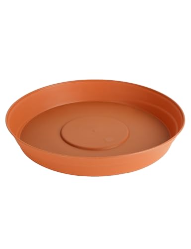 Garronda Untersetzer Blumentopf aus Kunststoff 1 Stück oder 3er Pack Plastik Pflanztopf Pflanzen Untersetzer rund für Pflanztöpfe GD-0023 (Terracotta, ⌀ 18cm H 3,5cm) von Garronda