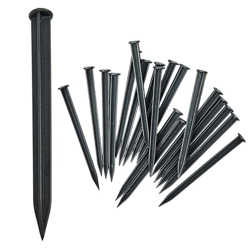 Garronda Erdanker aus Kunststoff 18 cm, Bodenanker Fixierung für Rasenkanten, Wiederverwendbare Befestigungsanker für Beetbegrenzung Outdoor 100 Stück GD-0159 Garronda Erdanker aus Kunststoff 18 cm, Bodenanker Fixierung für Rasenkanten, Wiederverwendbare Befestigungsanker für Beetbegrenzung Outdoor 100 Stück GD-0159 von Garronda