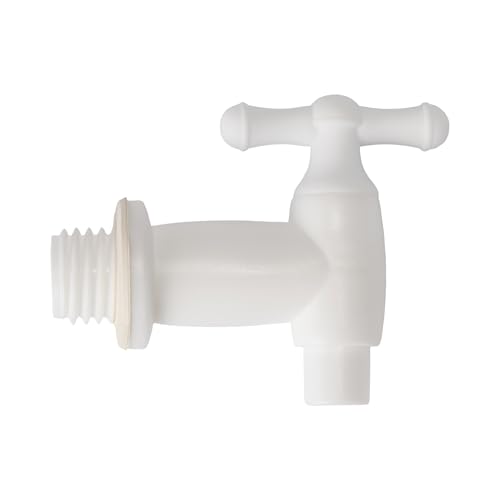 Garronda Fasshahn 3/4 Zoll – Robuster Wasserhahn für Regentonnen und Kunststofffässer, ideal für Gartenbewässerung, BPA-frei, HDPE, GD-0142 von Garronda