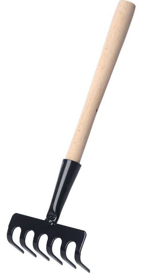 Garronda Gartenrechen Gartenrechen 6 Zinken klein Hand Rechen Harke Gartenharke GD-0003 von Garronda