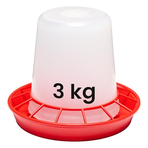 Garronda Hühnerfutter Automat 3 kg mit Tragegriff, automatischer Futterautomat für Hühner, Küken und Geflügel, aus BPA-freiem Kunststoff, leicht zu reinigen Vogelfutterspender GD-0151 Garronda Hühnerfutter Automat 3 kg mit Tragegriff, automatischer Futterautomat für Hühner, Küken und Geflügel, aus BPA-freiem Kunststoff, leicht zu reinigen Vogelfutterspender GD-0151 von Garronda