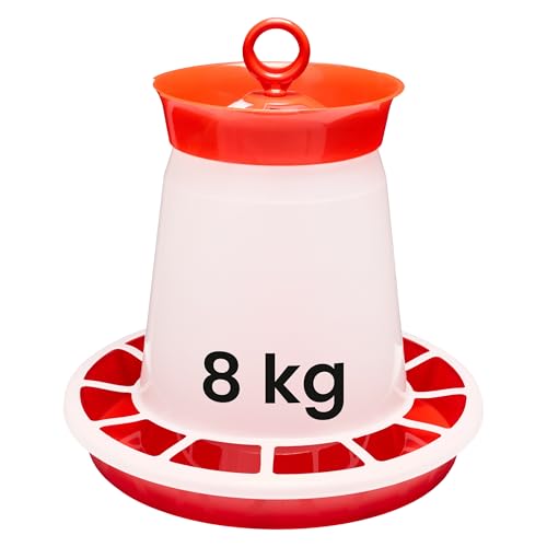 Garronda Hühnerfutter Automat 8 kg mit Tragegriff, automatischer Futterautomat für Hühner, leicht zu reinigen Vogelfutterspender, Küken und Geflügel, aus BPA-freiem Kunststoff GD-0139 Garronda Hühnerfutter Automat 8 kg mit Tragegriff, automatischer Futterautomat für Hühner, leicht zu reinigen Vogelfutterspender, Küken und Geflügel, aus BPA-freiem Kunststoff GD-0139 von Garronda