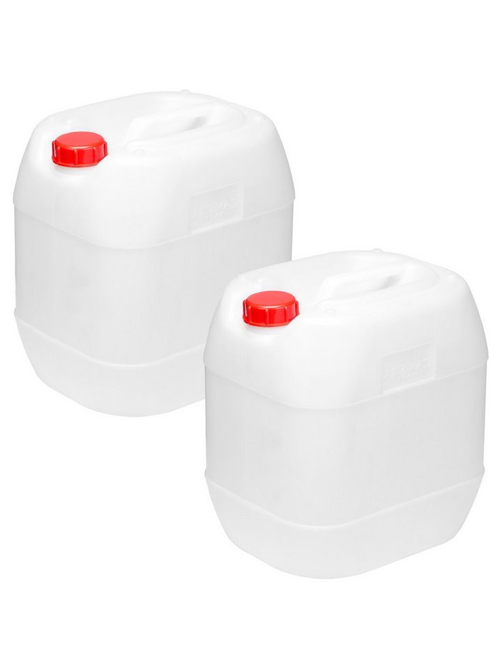 Garronda Kanister 20L Wasserkanister BPA-frei Wasserbehälter Kanister Weiß GD-0082 (1 St), für Lebensmittel und Chemikalien von Garronda