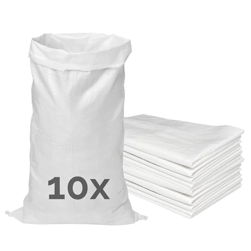 Garronda Polypropylensack 105 x 65 cm 10 Stück Getreidesack aus PP für Lagerung & Sand, reißfest, 50 kg belastbar – vielseitig einsetzbar: Gewebesäcke, Sandsäcke, Gartensack, Hochwasserschutz GD-0161 Garronda Polypropylensack 105 x 65 cm 10 Stück Getreidesack aus PP für Lagerung & Sand, reißfest, 50 kg belastbar – vielseitig einsetzbar: Gewebesäcke, Sandsäcke, Gartensack, Hochwasserschutz GD-0161 von Garronda