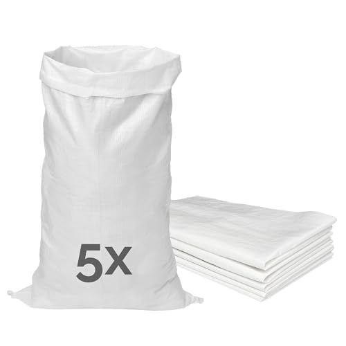 Garronda Polypropylensack 105 x 65 cm 5 Stück Getreidesack aus PP für Lagerung & Sand, reißfest, 50 kg belastbar – vielseitig einsetzbar: Gewebesäcke, Sandsäcke, Gartensack, Hochwasserschutz GD-0161 Garronda Polypropylensack 105 x 65 cm 5 Stück Getreidesack aus PP für Lagerung & Sand, reißfest, 50 kg belastbar – vielseitig einsetzbar: Gewebesäcke, Sandsäcke, Gartensack, Hochwasserschutz GD-0161 von Garronda