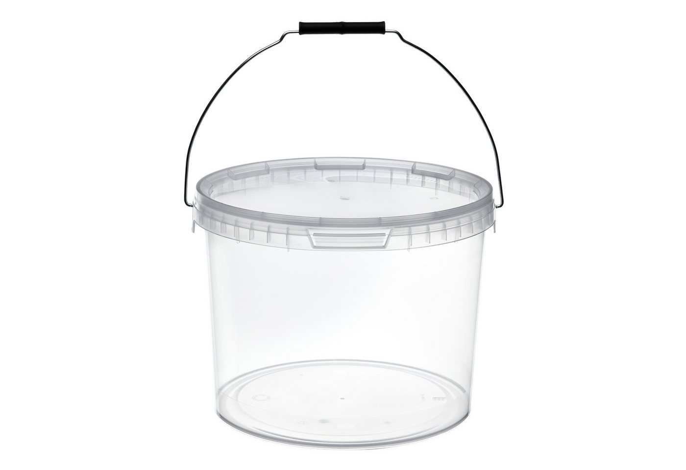 Garronda Putzeimer Eimer mit Deckel 10 L für Lebensmittel und Chemikalien GD-0115, (20-tlg., Set), Transparent von Garronda