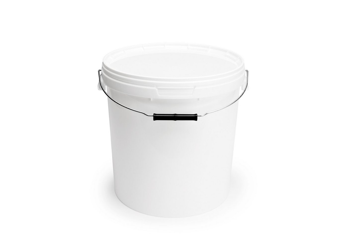 Garronda Putzeimer Eimer mit Deckel 20 L für Lebensmittel und Chemikalien GD-0116, (1-tlg), Weiß von Garronda