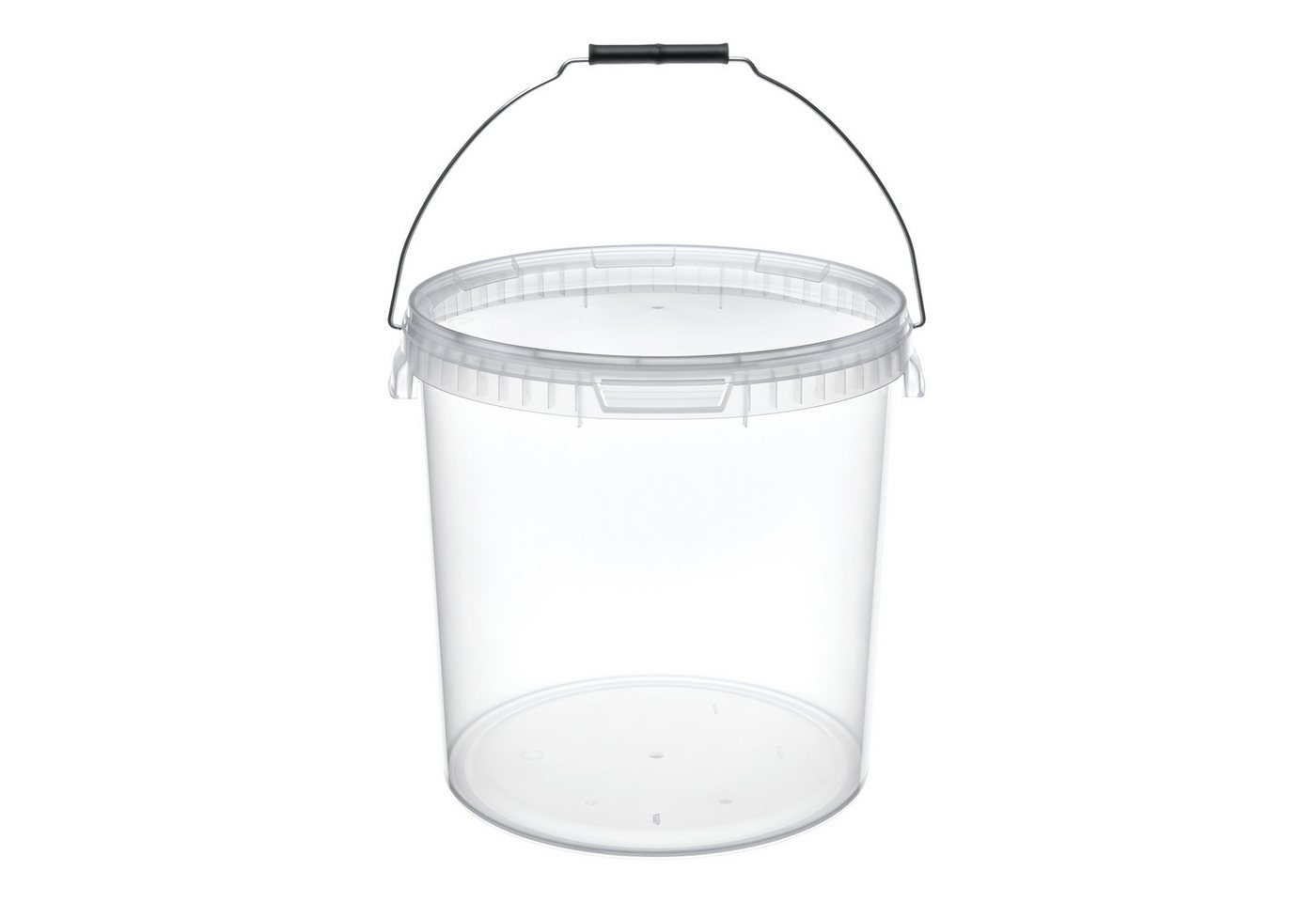 Garronda Putzeimer Eimer mit Deckel 20 L für Lebensmittel und Chemikalien GD-0116, (100-tlg., Set), Transparent von Garronda
