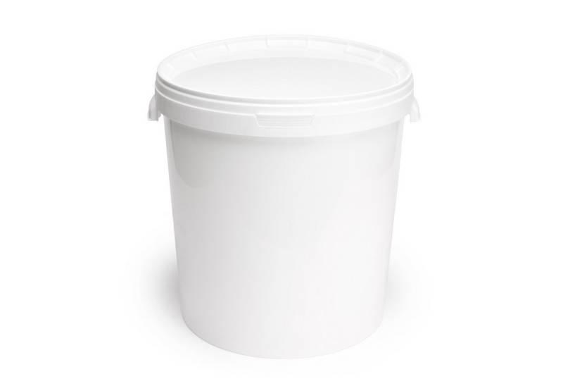 Garronda Putzeimer Eimer mit Deckel 30 L für Lebensmittel und Chemikalien GD-0117, (10-tlg., Set), Weiß von Garronda