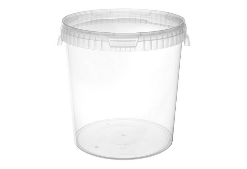 Garronda Putzeimer Eimer mit Deckel Transparent GD-0072, (10-tlg., Set), für Lebensmittel und Chemikalien von Garronda