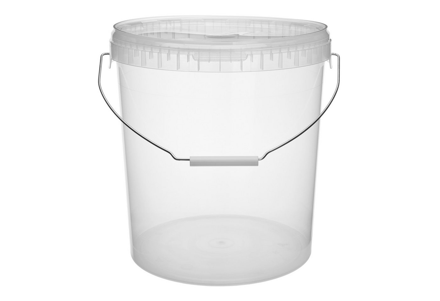 Garronda Putzeimer Eimer mit Deckel Transparent GD-0072, (20-tlg., Set), für Lebensmittel und Chemikalien von Garronda