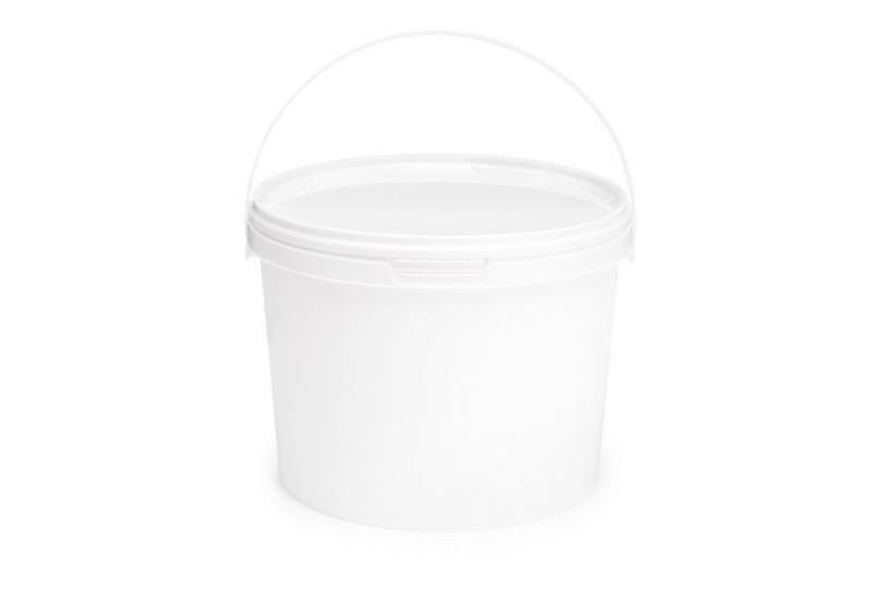 Garronda Putzeimer Eimer mit Deckel Weiß GD-0071, (100-tlg., Set), für Lebensmittel und Chemikalien von Garronda