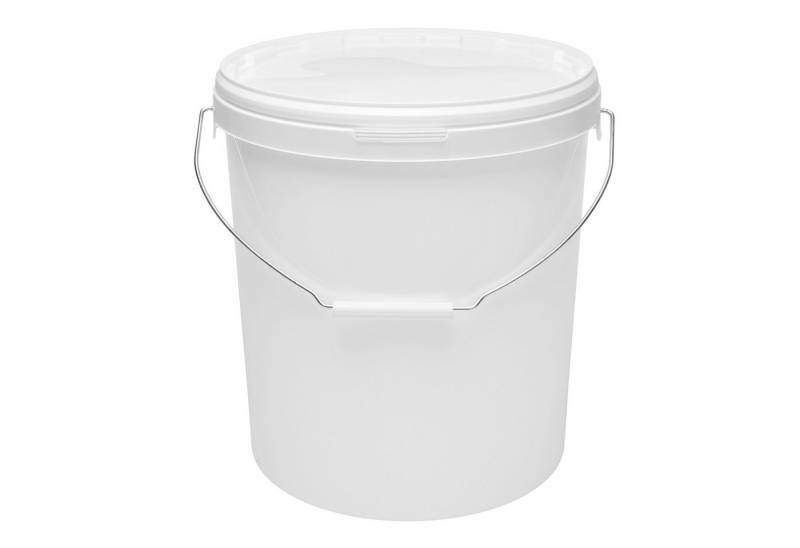 Garronda Putzeimer Eimer mit Deckel Weiß GD-0071, (50-tlg., Set), für Lebensmittel und Chemikalien von Garronda