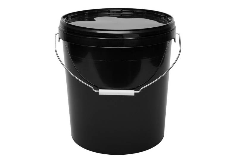 Garronda Putzeimer Eimer mit Deckel für Lebensmittel und Chemikalien Schwarz GD-0104, (10-tlg., Set), für Lebensmittel und Chemikalien von Garronda
