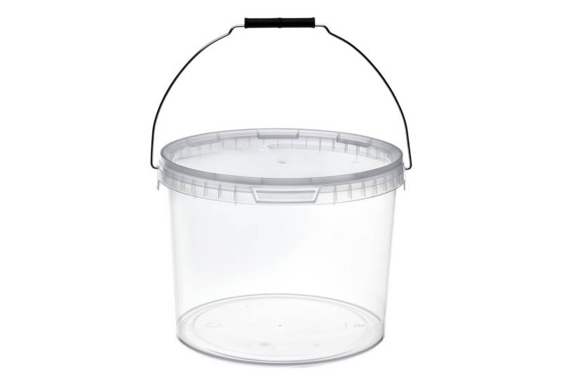 Garronda Putzeimer Eimer mit Deckel Transparent GD-0072, (20-tlg., Set), für Lebensmittel und Chemikalien von Garronda