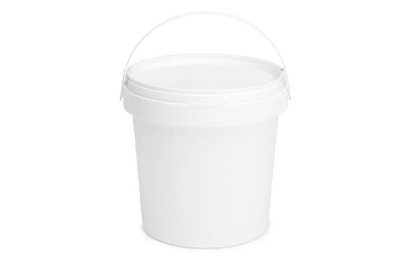 Garronda Putzeimer Eimer mit Deckel Weiß GD-0071, (100-tlg., Set), für Lebensmittel und Chemikalien von Garronda