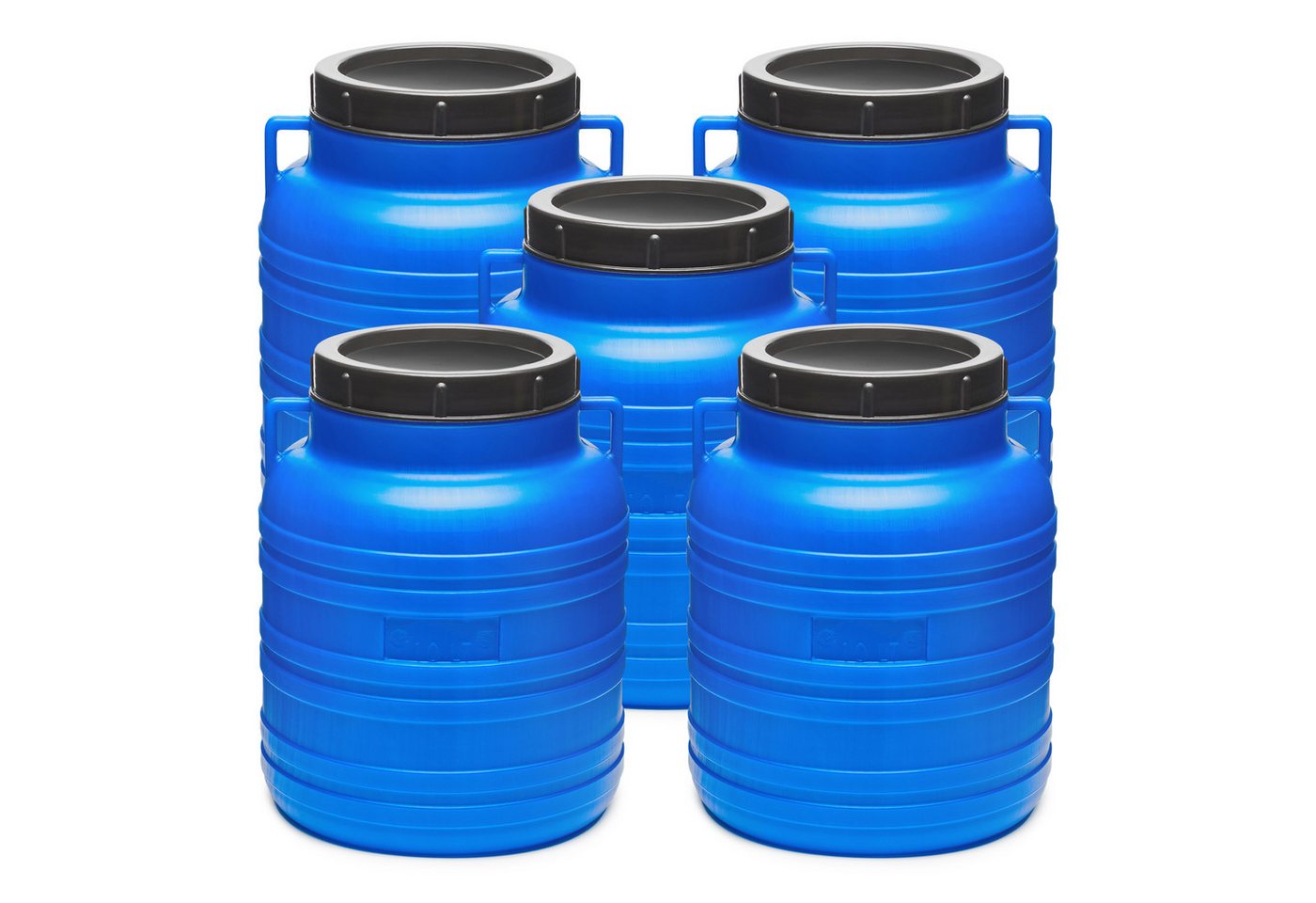 Garronda Regentonne Set 10 Liter Futtertonne BPA-frei Universalfass mit Deckel GD-0120, 10 l, (5-tlg), BPA-Frei von Garronda