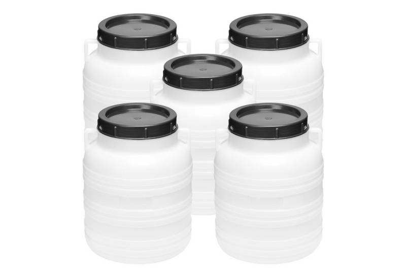 Garronda Regentonne Set 10 Liter Futtertonne BPA-frei Universalfass mit Deckel GD-0120, 10 l, (5-tlg), BPA-Frei von Garronda