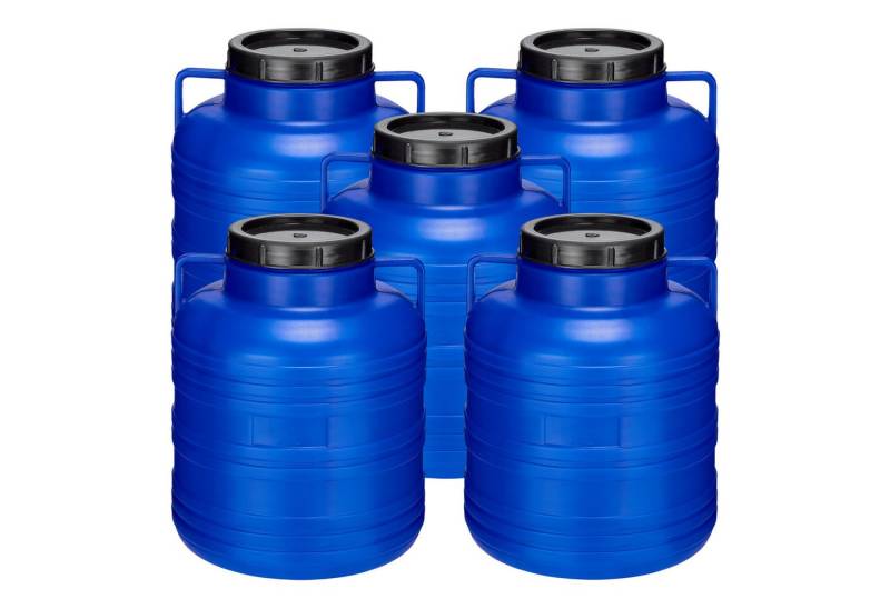Garronda Regentonne Set 20 Liter Futtertonne BPA-frei Lebensmittel-Fass GD-0126, 20 l, (5-tlg), BPA-Frei von Garronda