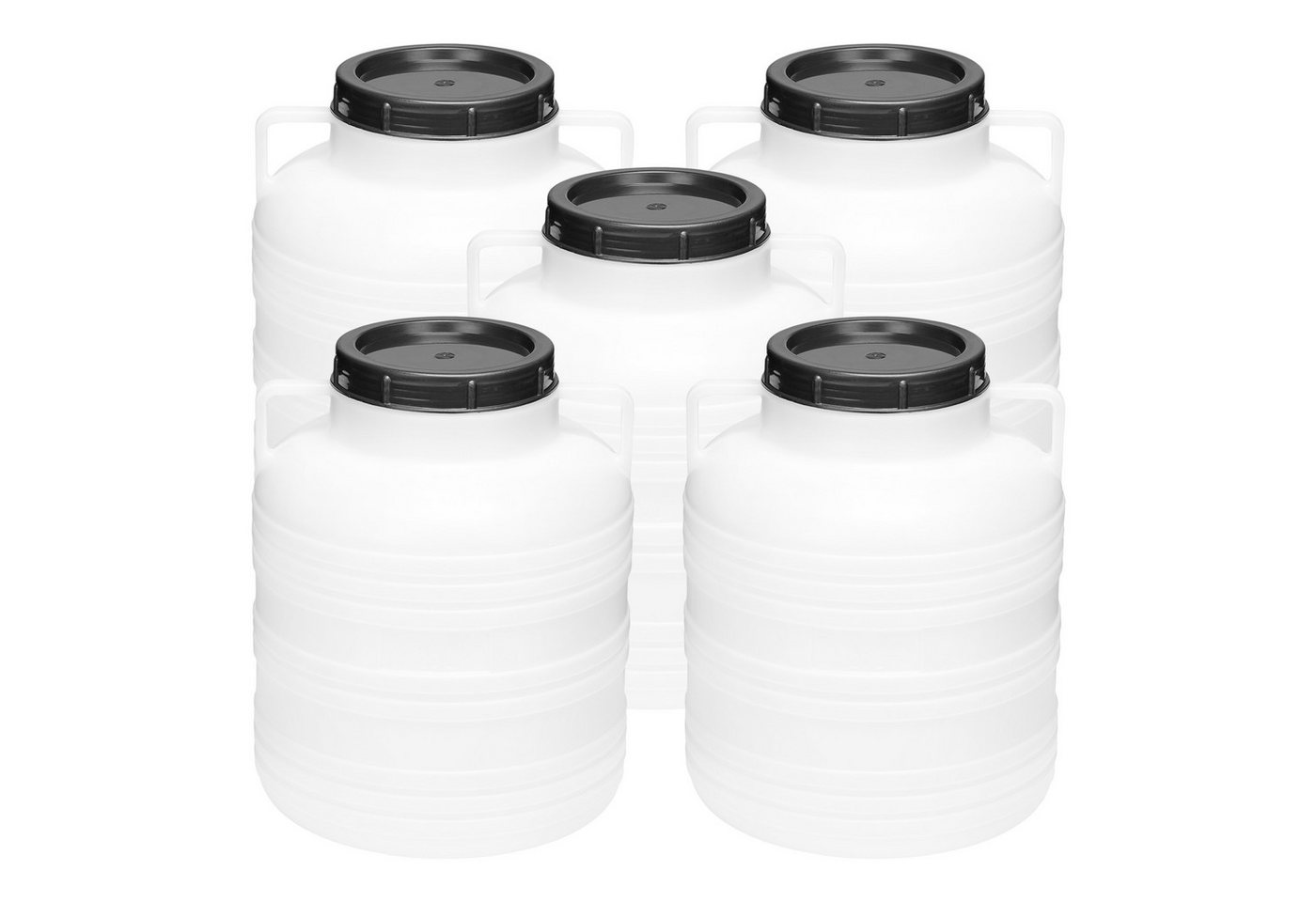 Garronda Regentonne Set 20 Liter Futtertonne BPA-frei Lebensmittel-Fass GD-0126, 20 l, (5-tlg), BPA-Frei von Garronda