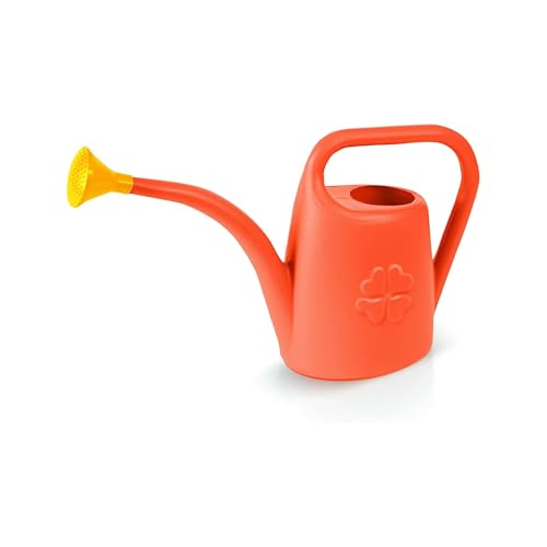 Gießkanne Garten Pflanzen Bewässerung Gartengießkanne Giesskanne Garten 4,5 L Kunststoff Giesskannen GD-0048 (Orange, 4,5L) von Garronda