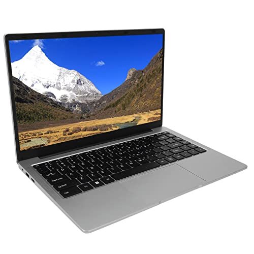 14,1-Zoll-Business-Laptop, FHD IPS 1920 X 1080 8 GB DDR4-RAM-Laptop für Windows 10, Windows 11, 30-W-Frontkamera, Bluetooth 4.0, 4100-mAh-Akku, Intel Celeron J4105-Prozessor (256 GB EU-Stecker) von Garsent