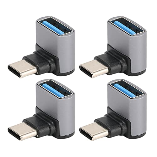 4 Rechtwinklige USB-C-zu-USB-Adapter, 10-Gbit/s-USB-Adapter, Unterstützung für Mobiltelefone, Computer, Tablets usw. von Garsent