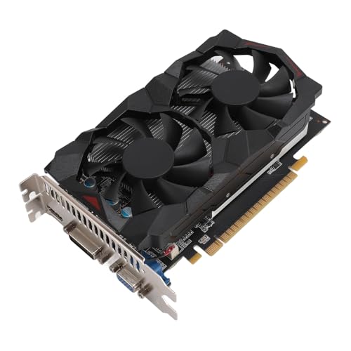 4GD5-Grafikkarte, 4 GB GDDR5 128-Bit-Dual-Lüfter, Effiziente Leise Gaming-Karte mit PCI Express 2.0-Steckplatz, für Desktop-Computer-Arbeit von Garsent