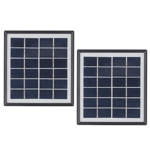Garsent 2pcs USB Solar Panel 5W, Kleines Solarpanel mit Hochleistungsmonokristallinen für Kamera, Ladelefone, MP3 -MP4 -Spieler, Kleine Lüfter, Camping -Laternen von Garsent