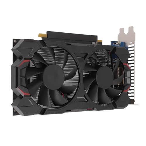 Garsent 8GD5-Grafikkarte, 8 GB GDDR5, 128 Bit, Dual-Lüfter, Effiziente Gaming-Grafikkarte mit PCI Express 2.0 für Desktop-PC von Garsent