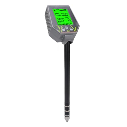Garsent Boden -pH -Tester, 6 in 1 Bodentestkit für Gartenabschlüsse, Luftfeuchtigkeitstemperaturbeleuchtungsmessung, Digitales Bodenmesser mit LCD -Anzeige für Industrielle Anwendungen von Garsent