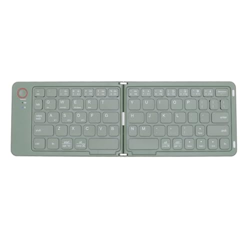 Garsent Faltbare Bluetooth -Tastatur, Tragbare Magnetisch -kabellose Tastatur, Wiederaufladbare 67 Tasten Ultra Slim Tastatur, Kompatibel mit Dem Telefon -Tablet -Laptop (Green) von Garsent