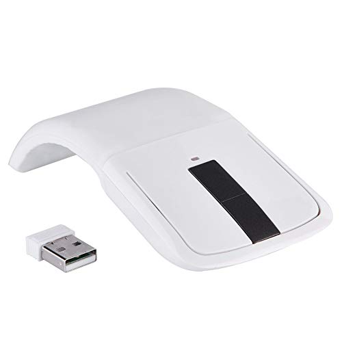 Garsent Faltbare Kabellose Arc Touch-Maus, Flexibel und Praktisch, Ergonomisches Design, Ideal für Spiele, Unterstützt die Meisten PCs, Notebooks und Smart-TVs mit USB-Empfänger von Garsent
