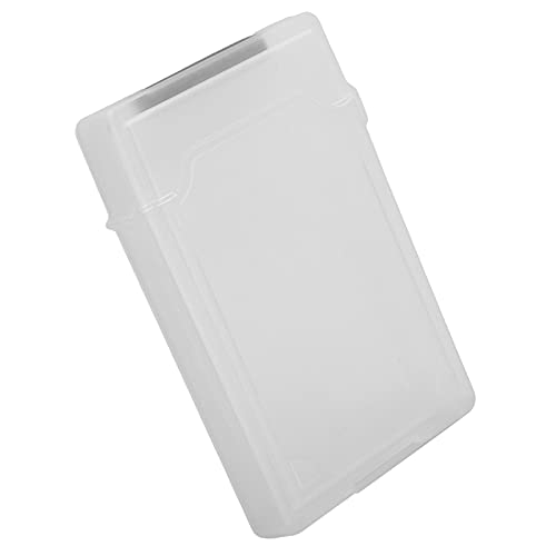 Garsent Festplatten-Aufbewahrungsbox, 2,5 Zoll ABS Staubschutzbox Hartschale Stoßfeste und Feuchtigkeitsbeständige HDD/SSD Staubdichte und Antistatische Schutzhülle (White) von Garsent