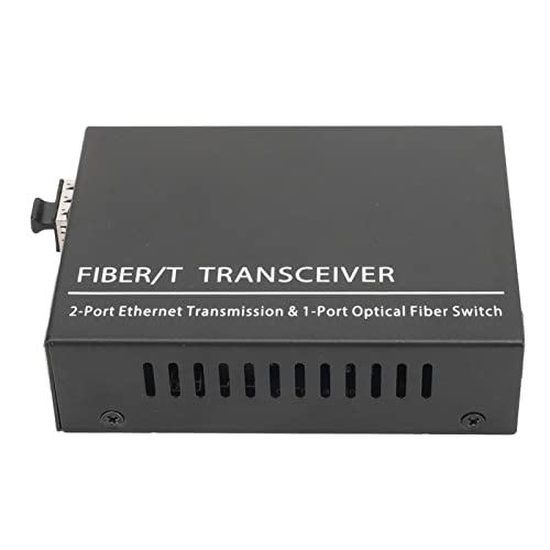 Garsent Gigabit-Multimodus-SFP-Glasfaser-zu-Ethernet-Medienkonverter, 10 100 1000 Mbit/s-Glasfaser-zu-Ethernet-Konverter, Übertragung Bis zu 120 Km, Vielseitige Kompatibilität von Garsent
