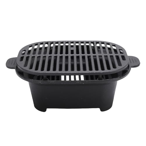 Garsent Hibachi Grill Outdoor, Tragbare Kleine Holzkohle Grills, Effizientes Kochen, Gusseisen Japanischer Yakitori Camping Grill Herd für Hinterhof-BBQs, Picknicks, Outdoor-Camping Garsent Hibachi Grill Outdoor, Tragbare Kleine Holzkohle Grills, Effizientes Kochen, Gusseisen Japanischer Yakitori Camping Grill Herd für Hinterhof-BBQs, Picknicks, Outdoor-Camping von Garsent