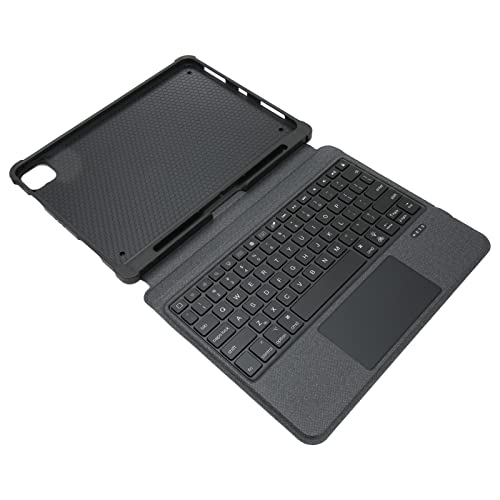 Garsent Kabellose Tastatur für IOS Tablet Pro 11 mit 7-Farbiger Hintergrundbeleuchtung, Schutzhülle, Ergonomischem Design, Multi-Winkel-Ständer von Garsent
