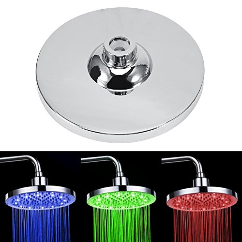 Garsent LED Kopfbrause, Rund RGB Regendusche Einbauduschköpfe Farbwecksel Brausekopf für Badezimmer Garsent LED Kopfbrause, Rund RGB Regendusche Einbauduschköpfe Farbwecksel Brausekopf für Badezimmer von Garsent
